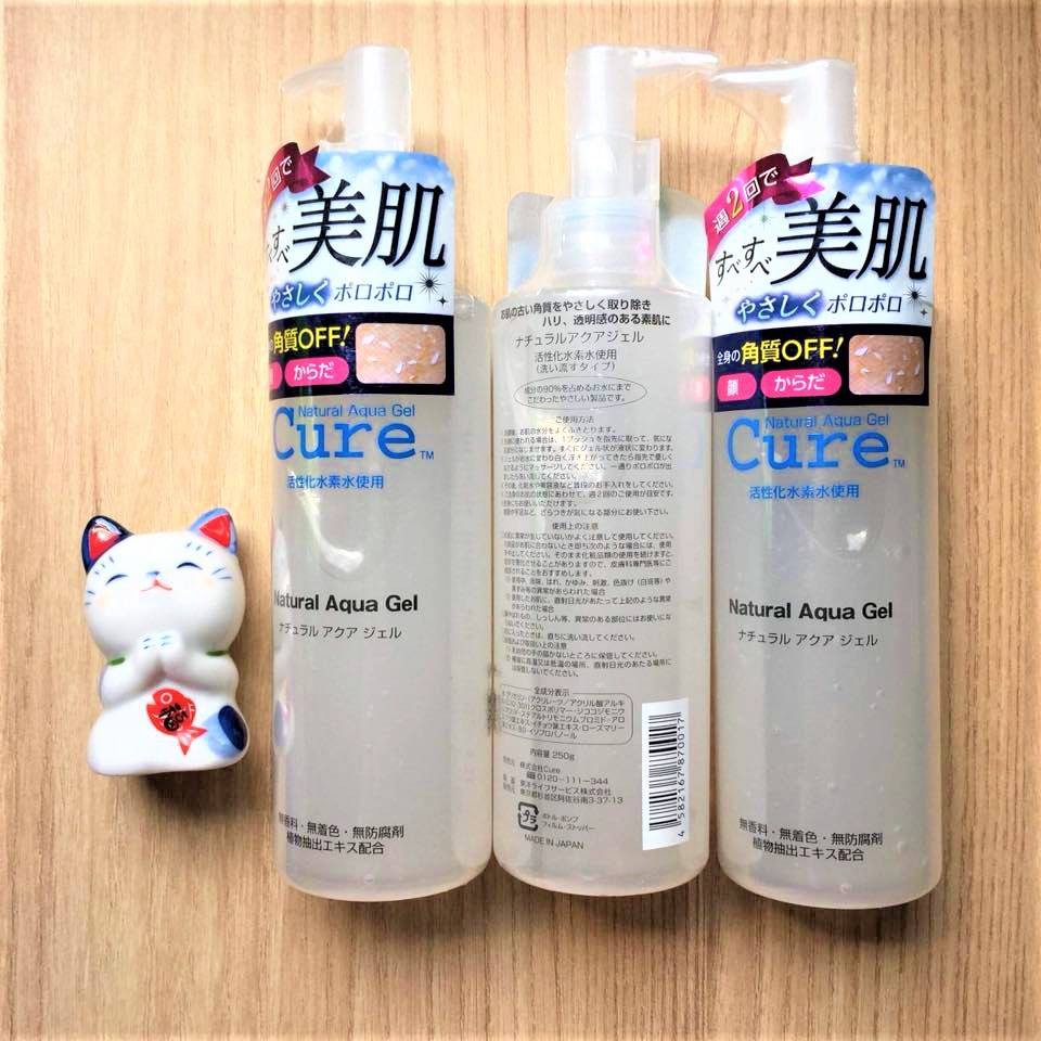 Tẩy tế bào chết CURE NAUTURAL AQUA GEL 250g của Nhật Bản
