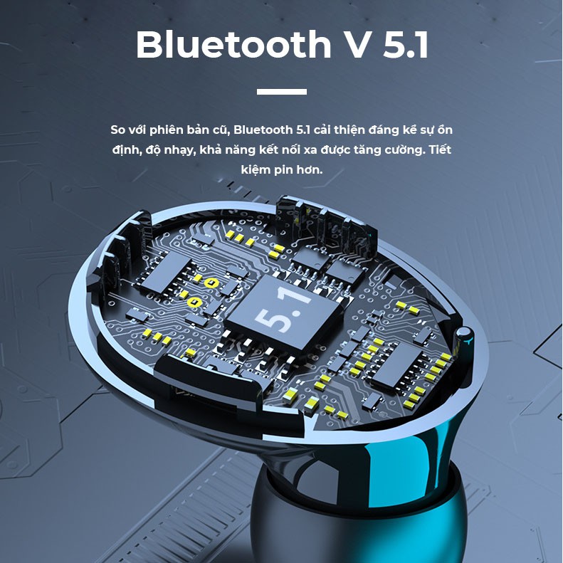 Tai Nghe Bluetooth M10 Nút Cảm Ứng Bản Pro Nâng Cấp Âm Thanh