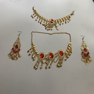 Phụ Kiện Trang Sức Múa Bụng 3 Món Phong Cách Ấn Độ