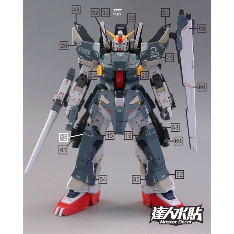 Decal nước dán mô hình Gundam MKII RX178 Mk-II AEUG / Titans MK2 8815 8817 PG MG RG HG các loại - Water sticker