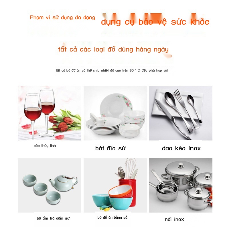 Khử trùng tủ bếp gia đình bộ đồ ăn máy sấy một cửa ozone