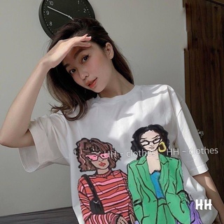 Áo phông cô gái + Quần jeans loe hot hit