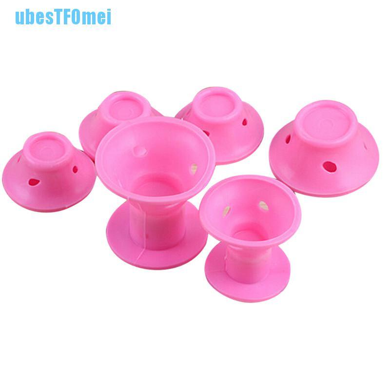 Set 10 Lô Cuốn Tóc Bằng Silicon Mềm DIY Dành Cho Nữ