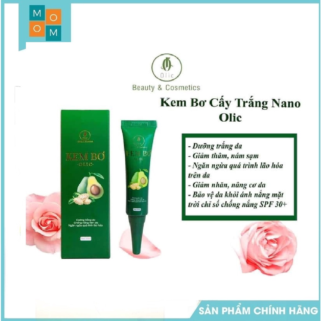 [Chính hãng ] Kem bơ cấy trắng Nano Olic- Dưỡng da trắng sáng từ sâu bên trong