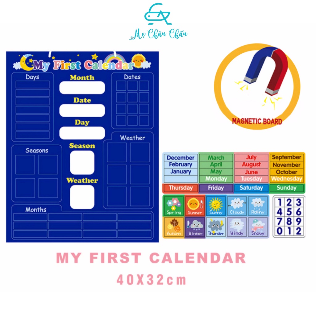 Mideer Bộ Lịch Đầu Đời Cho Bé - My First Calendar (Dành Cho Bé Từ 3+)