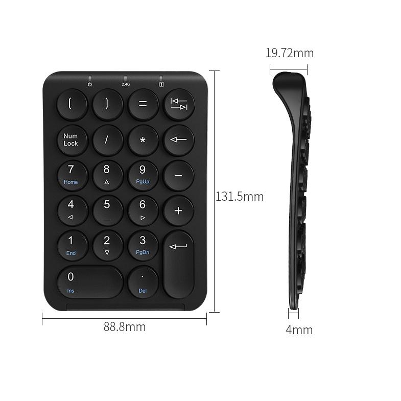 Bàn phím số ko dây cho Laptop/laptop táo
