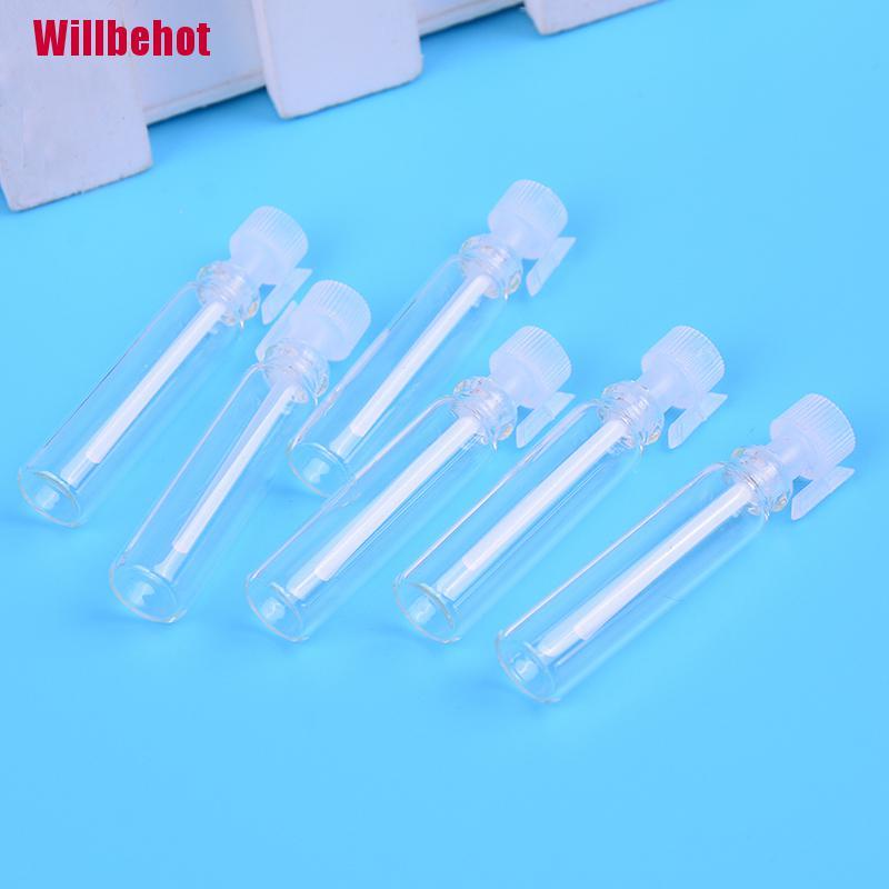 Set 10/50 chai thủy tinh rỗng mini 1Ml đựng nước hoa/dầu gội