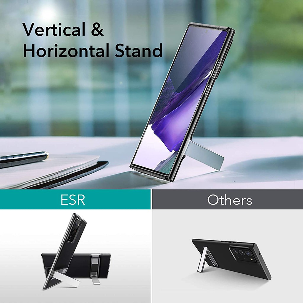 Ốp Lưng cho Samsung Galaxy Note 20 Ultra ESR Metal Kickstand Phone Case with Stand.