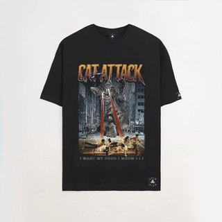Áo thun Oversize Cat Attack Tee cao cấp , áo phông T shirt nam nữ unisex , ODIN Clothing