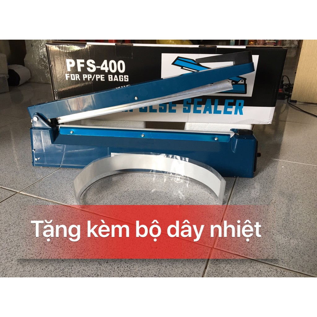[LOẠI TỐT]máy hàn miệng túi pfs 400 nhựa| máy ép miệng túi PFS 40cm| máy cắt ép màng co 40cm nhựa