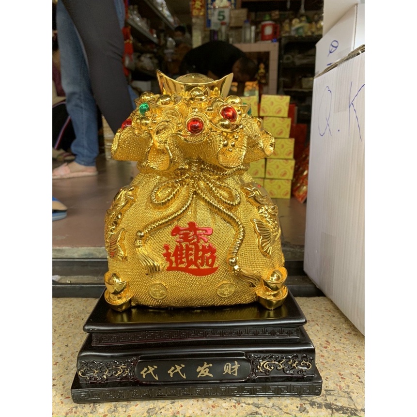 [PHONG THUỶ] TÚI TÀI LỘC PHONG THUỶ - TÚI TIỀN KIM NGUYÊN BẢO MAY MẮN CAO 33CM