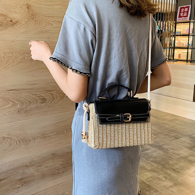 Túi Xách Đan Lát Phong Cách Bohemian Cổ Điển Dành Cho Nữ