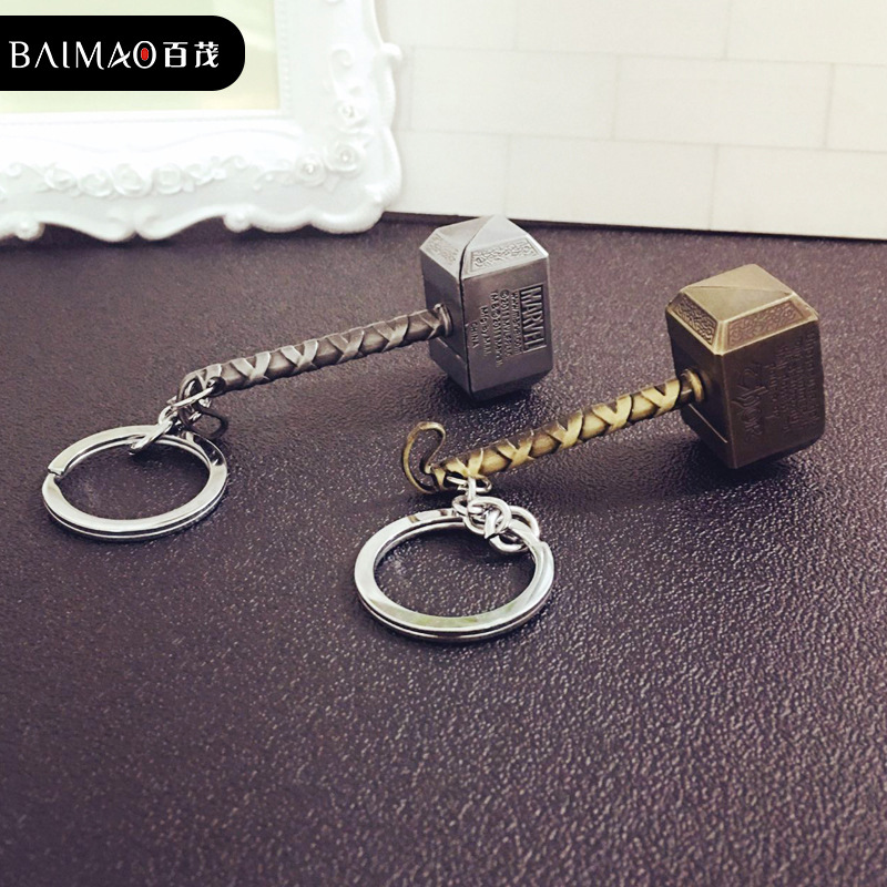 Móc chìa khóa xe hơi The Avengers Thor's Hammer Keychain