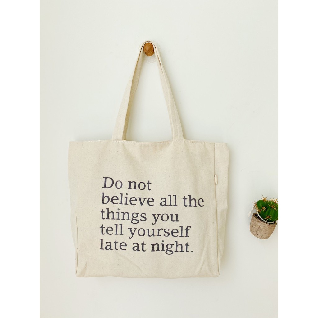 Túi Tote Túi Vải Leo Canvas DoNot