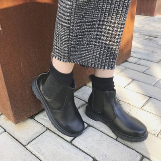 [ORDER] Giày bốt cao cổ đế bằng chất da