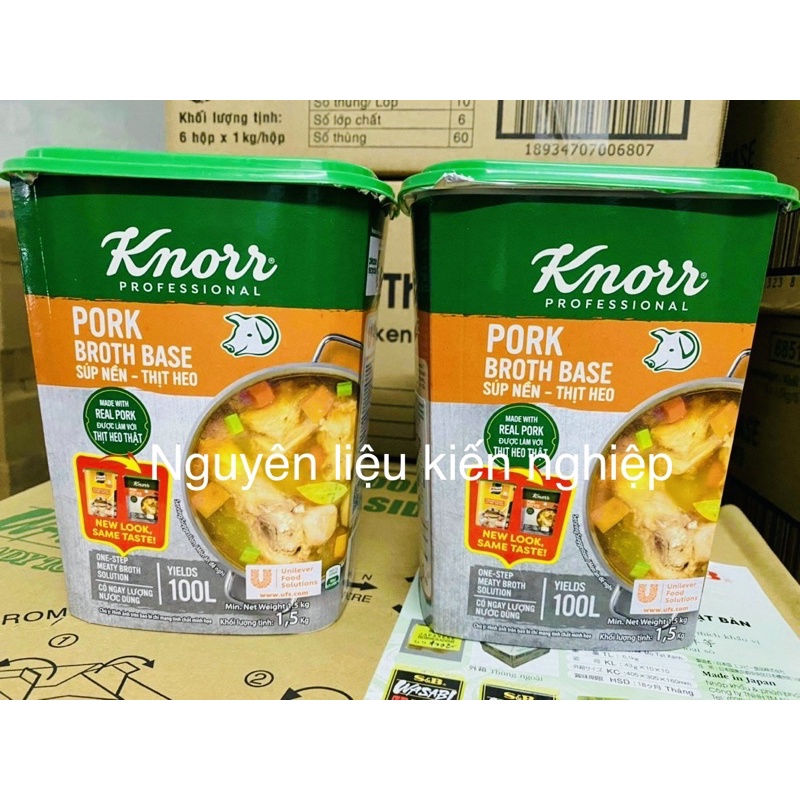 Bột Súp Nền Thịt Heo Knorr Hộp 1.5kg
