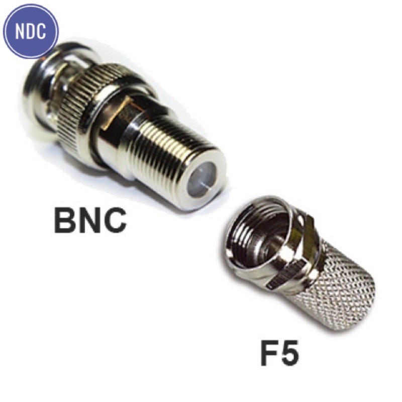 Bộ Jack BNC + F5 (Loại 1) Lõi Kẹp Bằng Đồng Chống Nhiễu, Chịu Nhiệt Cực Tốt | BigBuy360 - bigbuy360.vn