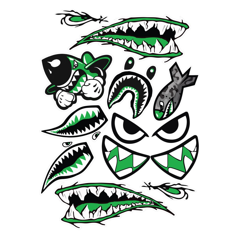 Bộ Tem Logo Dán Xe Máy - Sticker Dán Xe