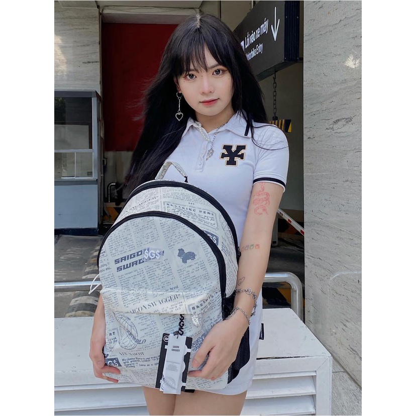 Balo Saigon Swagger SGS Journal Ulzzang Hàn Quốc nam nữ chống nước, đi học đi du lịch local brand - Gin Store