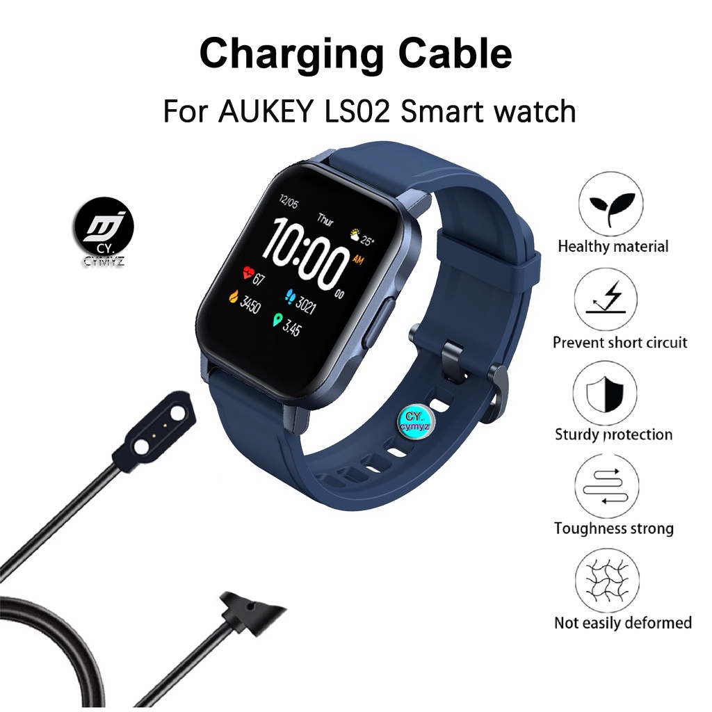 magnetic Adapter USB Fast Charging Cable Cord Wire for AUKEY LS02 Smart watch Charger Wristwatch Smart Watch Accessories 1BIF