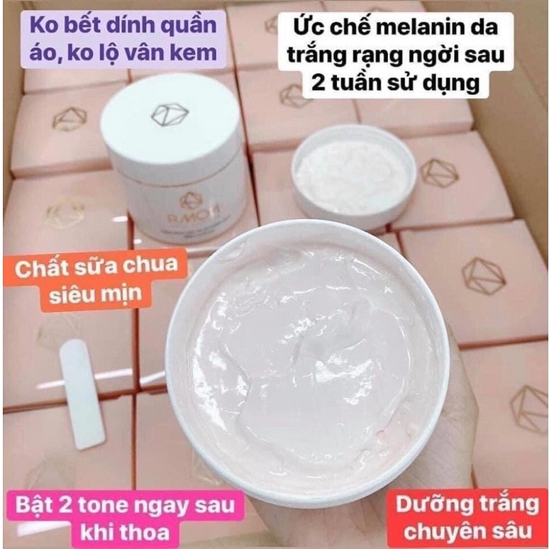 Kem Dưỡng Trắng Body Rmon White Label Dia Whitening Cream 200ml