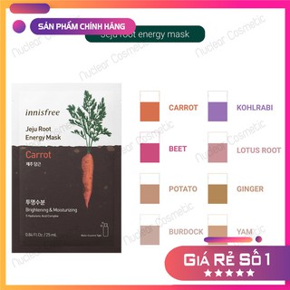 Mặt nạ giấy chăm sóc da từ rau củ Innisfree Jeju Root Energy Mask 25ml