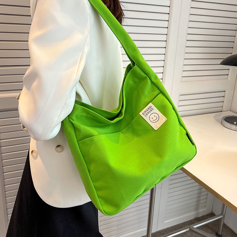 Túi Đeo Vai Vải canvas Cỡ Lớn Dễ Phối Đồ Thời Trang Cho Nữ