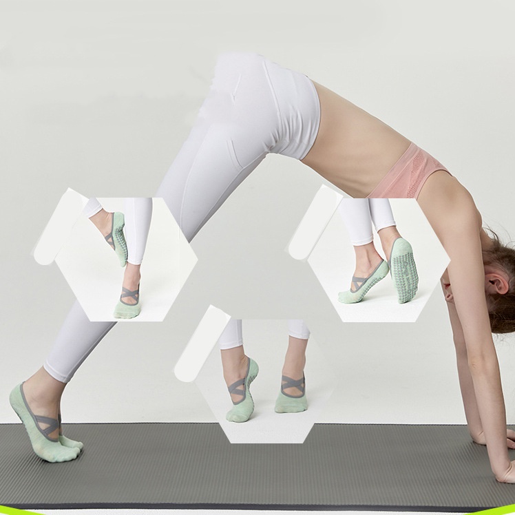 Vớ Tập yoga Hở Lưng Chống Trượt Chuyên Nghiệp Cho Nữ