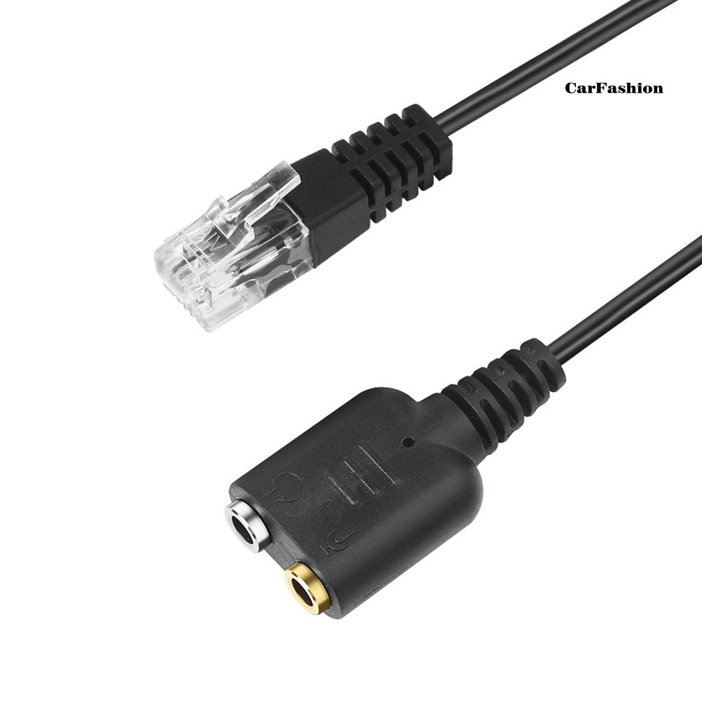 Dây Cáp Chuyển Đổi Âm Thanh Tai Nghe 2 / 3.5mm Sang Rj9 / Rj10 Mic / Tai Nghe Cho Cisco Điện Thoại