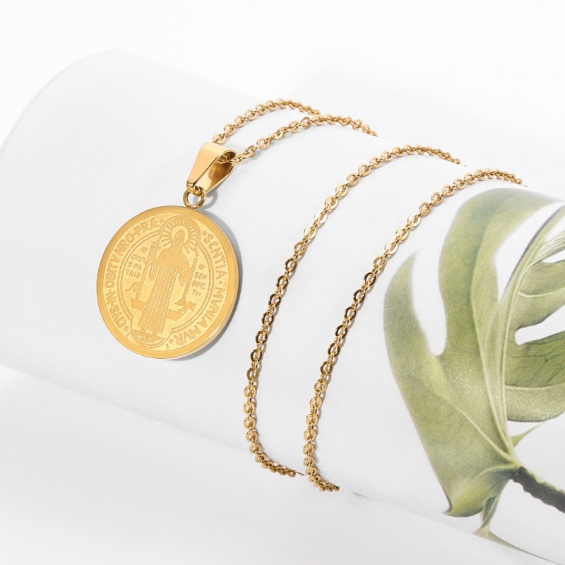 (MớI) Vòng cổ HìNh TháNh Giá BằNg ThéP Không Gỉ