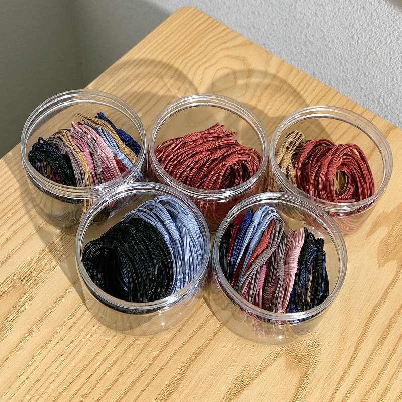 Dây Cột Tóc Cao Su Kiểu Hàn Quốc Đơn Giản Dễ Thương