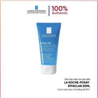 Gel rửa mặt tạo bọt la roche-posay effaclar cho da dầu nhạy cảm 50ml
