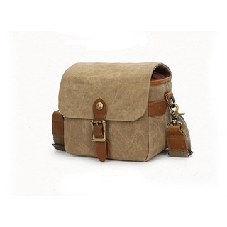 Túi máy ảnh K67 cao cấp vải canvas phối da bò