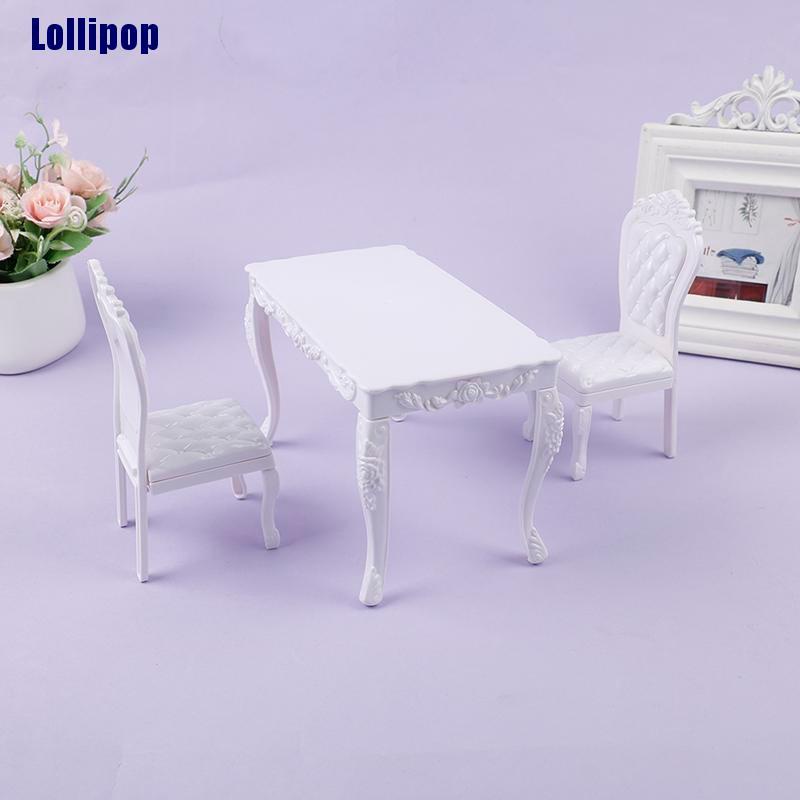 Mô hình bàn/ghế gỗ trang trí nhà búp bê tỉ lệ 1:6 có bán lẻ và bán theo set