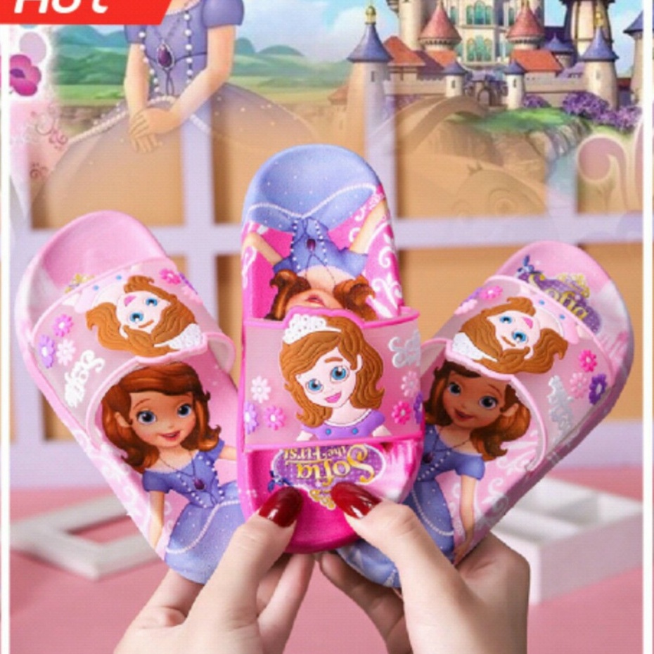 DÉP LÊ CÔNG CHÚA ELSA ĐẾ MỀM DẺO BÉ GÁI