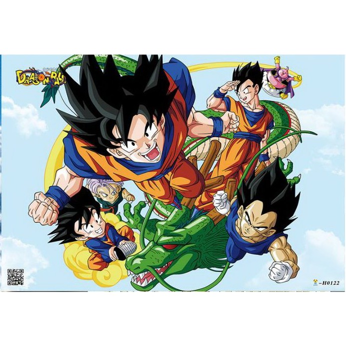 Set 8 tấm tranh poster to A3 Dragon Ball anime áp phích siêu chất
