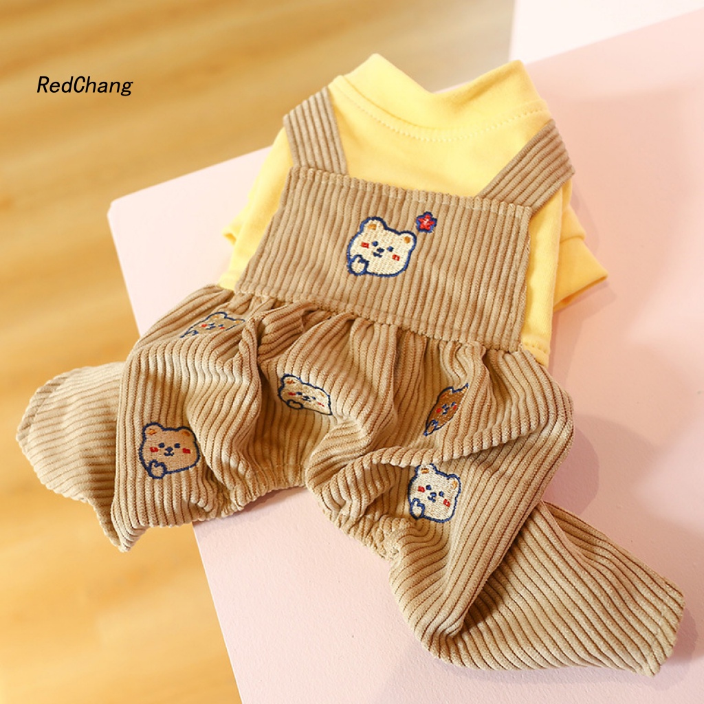 Rc ~ Quần Yếm Cổ Tròn Giữ Ấm Bốn Ống Chân Cho Thú Cưng