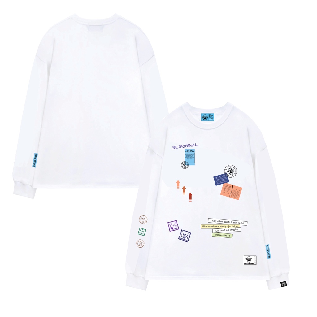 Áo thun tay dài unisex local brand Otis Club - Sweater Stamps