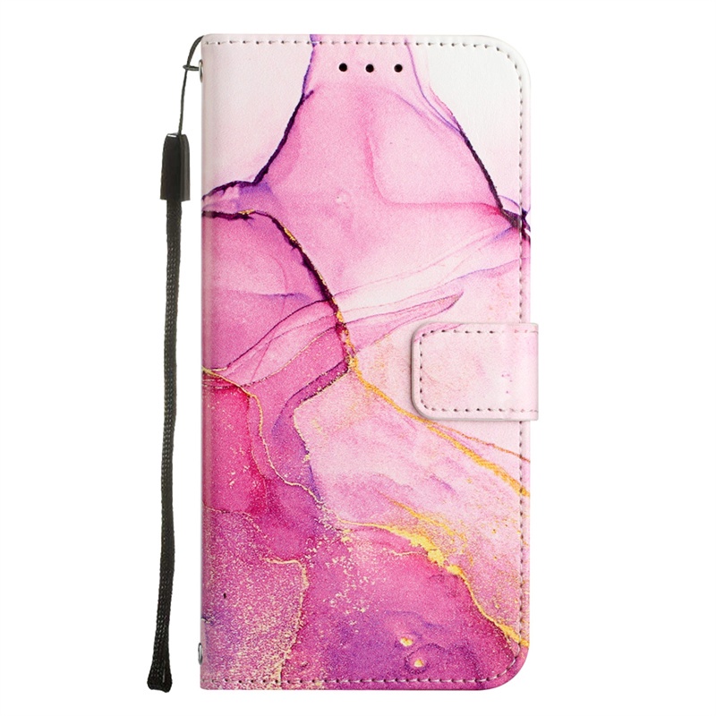 Ốp Điện Thoại Da Pu Kiểu Ví Lật Họa Tiết Cẩm Thạch Sang Trọng Cho Samsung Galaxy A52 A72 4G A52S A13 A53 A33 A73 5G A23 M23 A13 4G