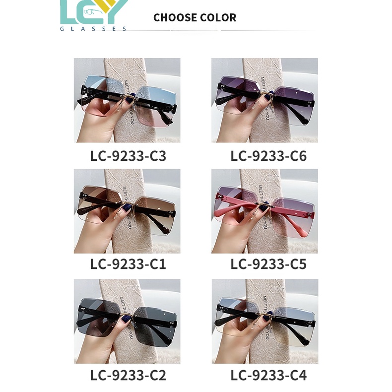 Kính Mát Không Gọng Chống Tia UV Phong Cách Hàn Quốc Mới