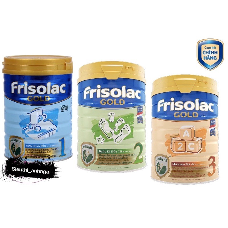 Sữa frisolac gold số 1,2,3 900g (date 2023)