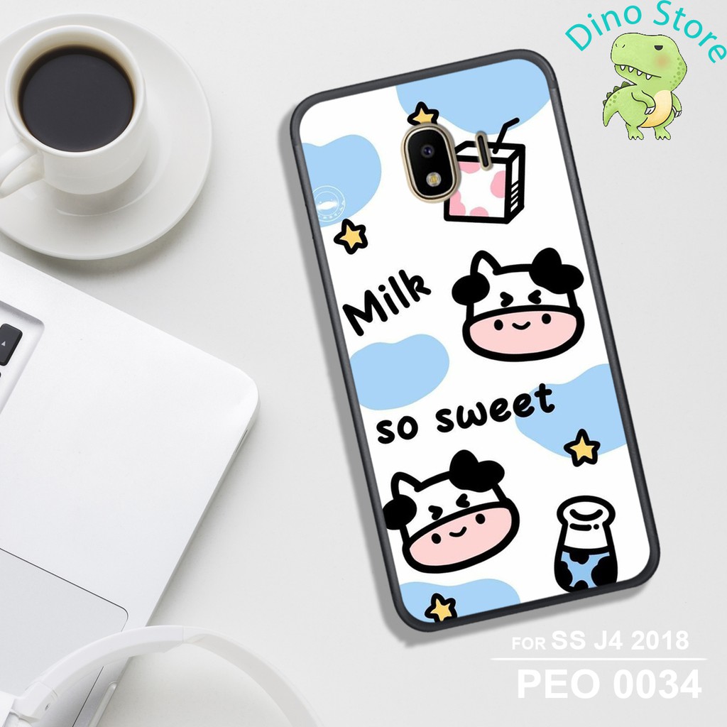 ỐP LƯNG UV SAMSUNG J4/J2 Pro/J2 Core, IN HÌNH CHÚ BÒ SỮA CUTE.