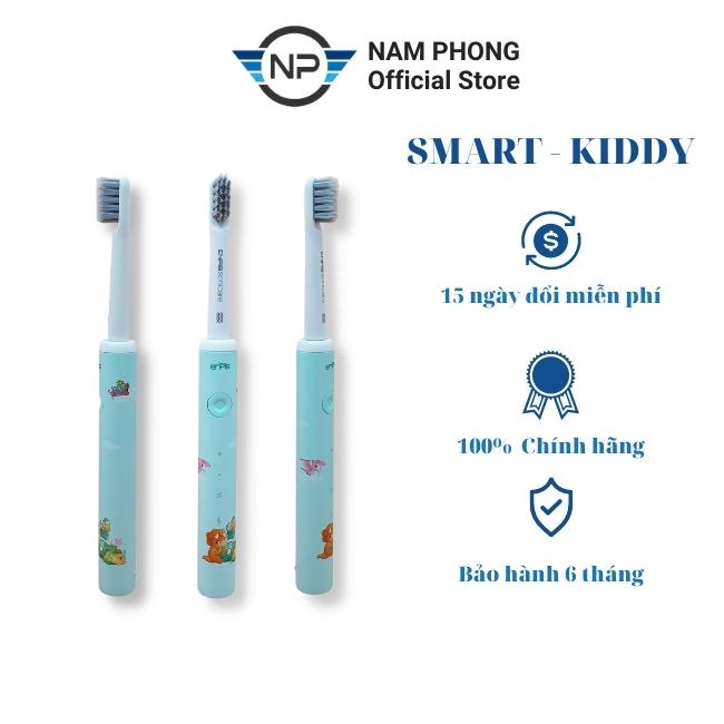 Bàn chải đánh răng điện trẻ em SMART KIDDY chính hãng ENPIS, lông mềm, IPX7, bảo hành 6 tháng, Sonic Pulse Toothbrush