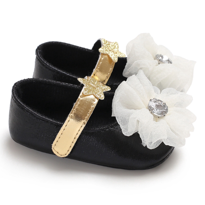 Fashion Shoes Flower Newborn Baby Girl Princess First Walking Baby Girl Shoes PT