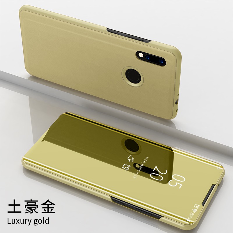 Bao điện thoại có gương & giá đỡ cho Xiaomi Redmi Note 5/6/7 (pro)/Redmi S2/7