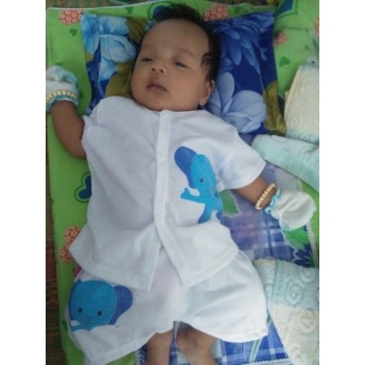 Combo 5 bộ quân áo cộc tay cài khuy cotton cho bé 3-14kg