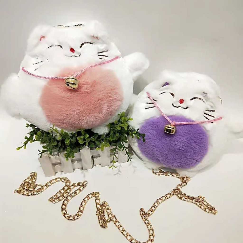 Túi xách mèo may mắn TXB10 túi đeo chéo cute dễ thương