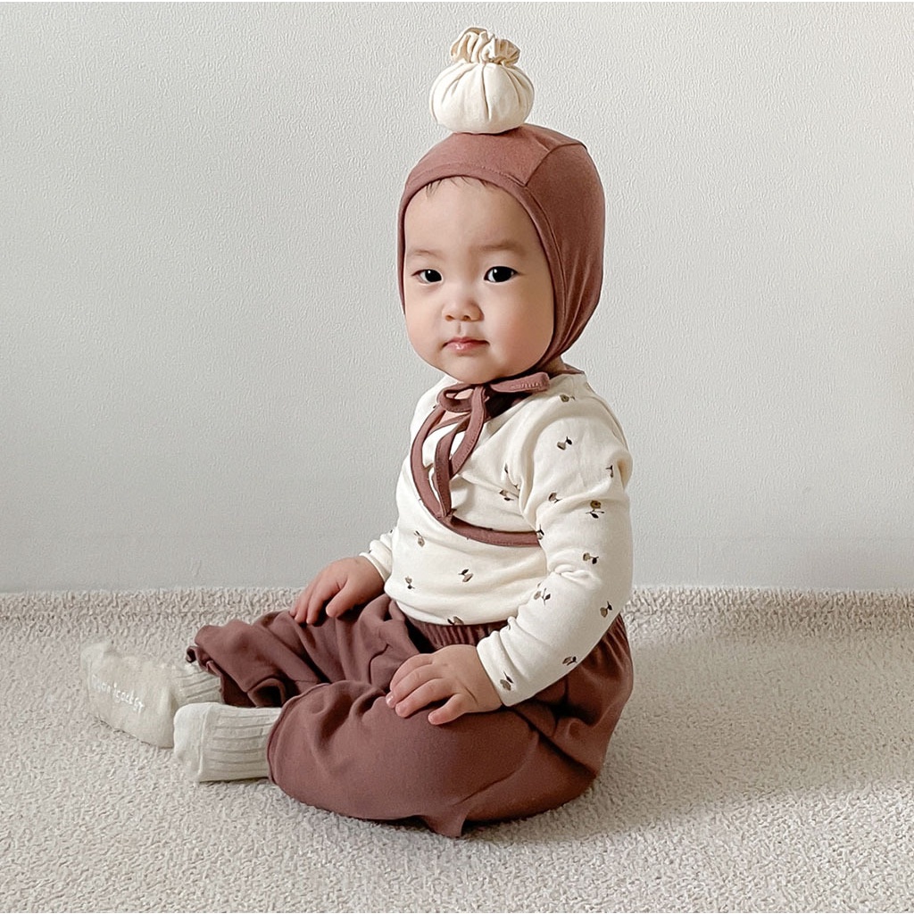 Bộ Áo Liền Quần Phong Cách baozi Dễ Thương Thời Trang Mùa Thu Cho Bé Gái 0-24 Tháng Tuổi 752w