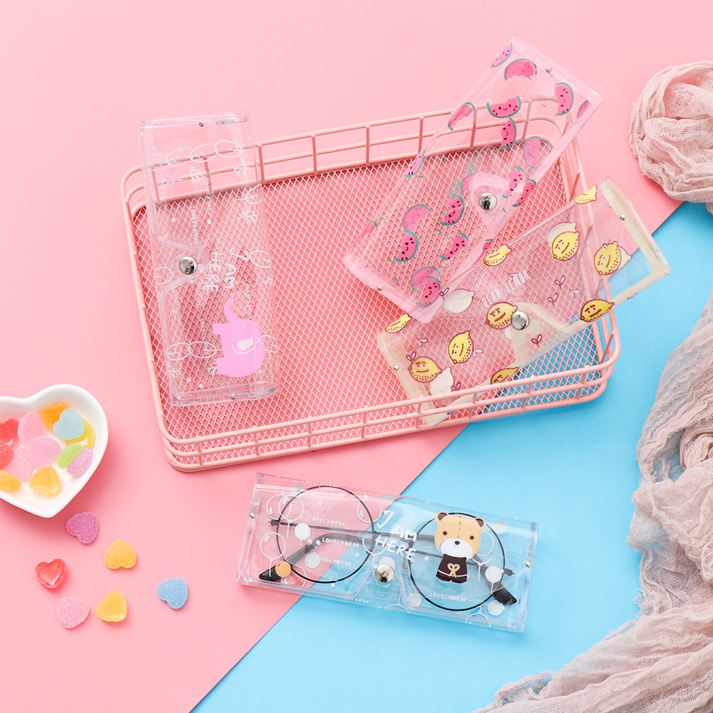 Hộp đựng kính trong suốt in hoạt hình dễ thương | BigBuy360 - bigbuy360.vn