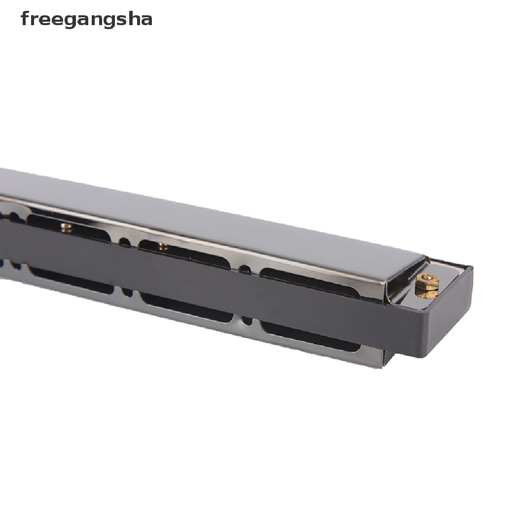 [FREG] Tremolo Harmonica Metal 24 Holes With Case Mouth Organ Key of C For Beginner FDH